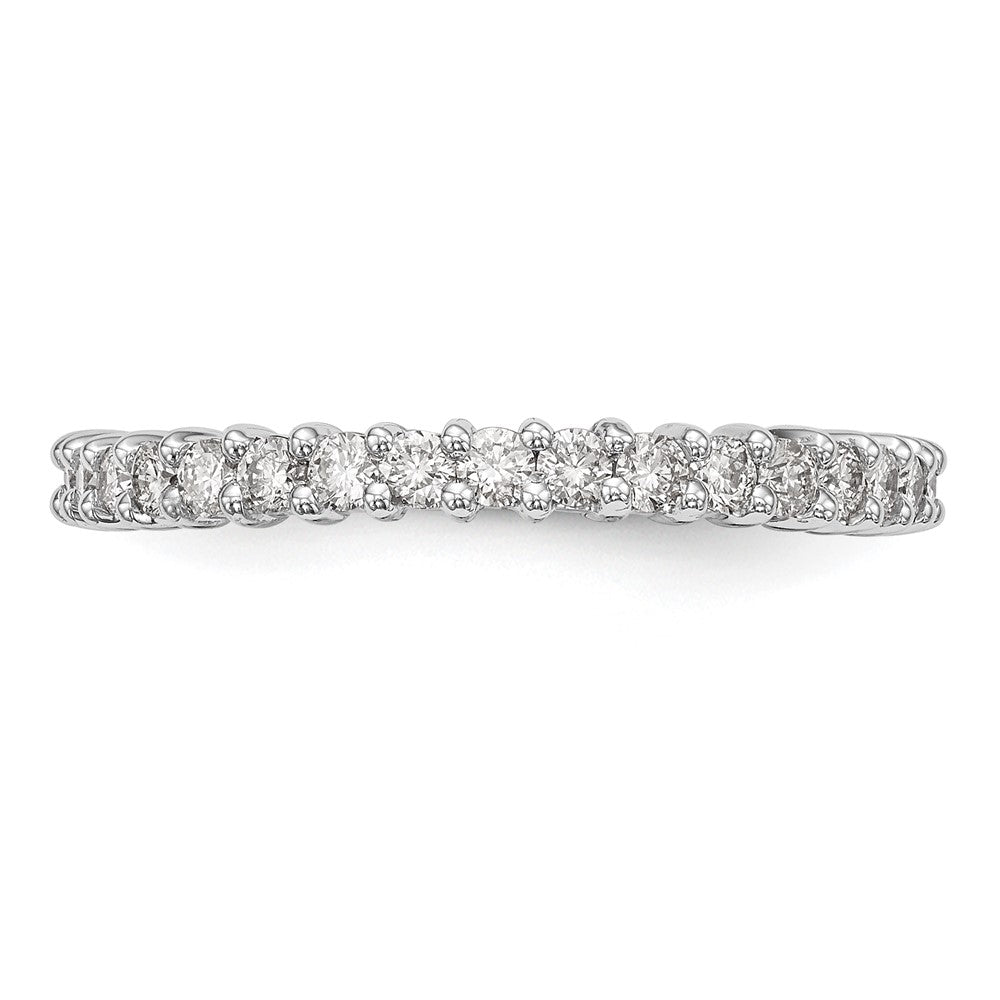 14K Weißgold Ehering mit natürlichen Diamanten