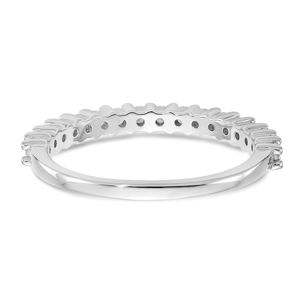 14K Weißgold Ehering mit natürlichen Diamanten