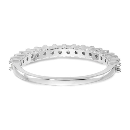 14K Weißgold Ehering mit natürlichen Diamanten