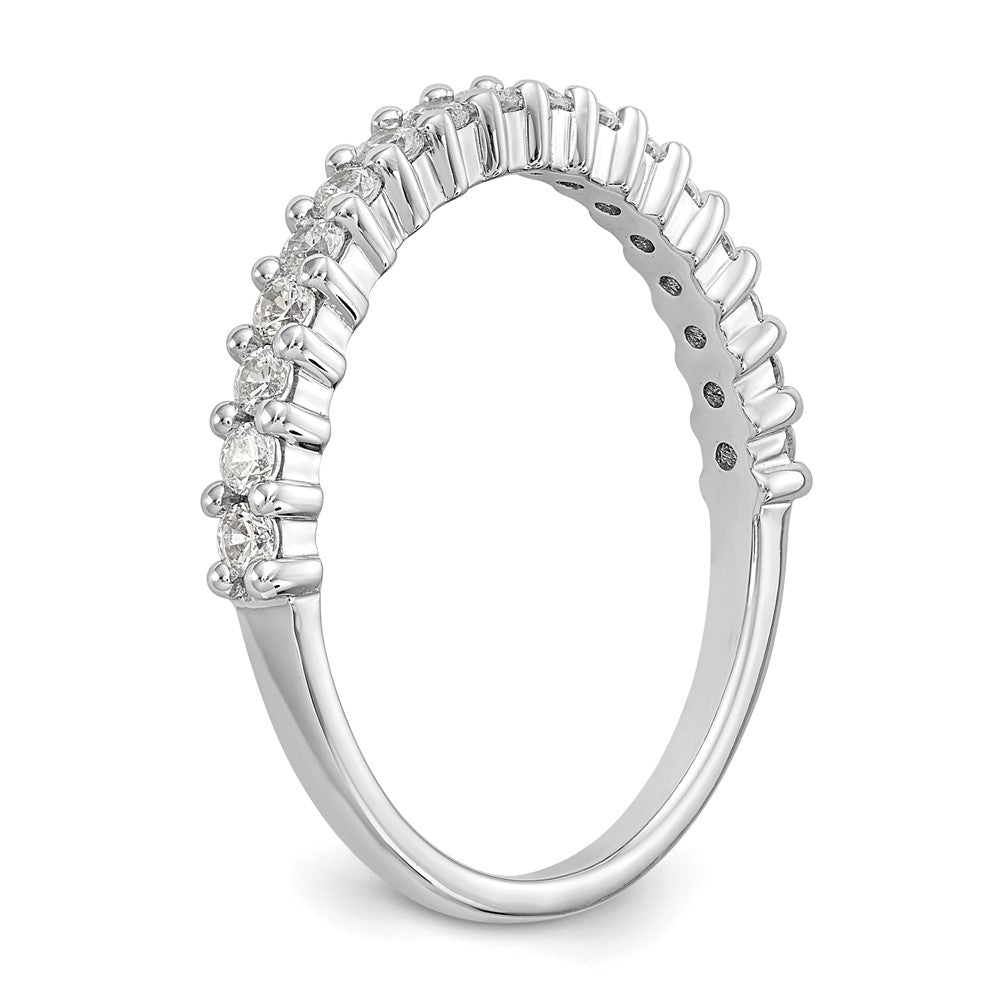 14K Weißgold Ehering mit natürlichen Diamanten