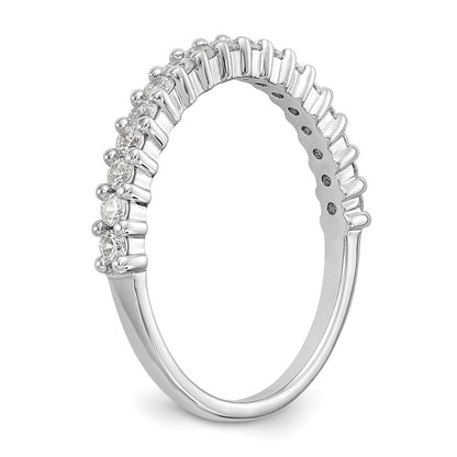 14K Weißgold Ehering mit natürlichen Diamanten