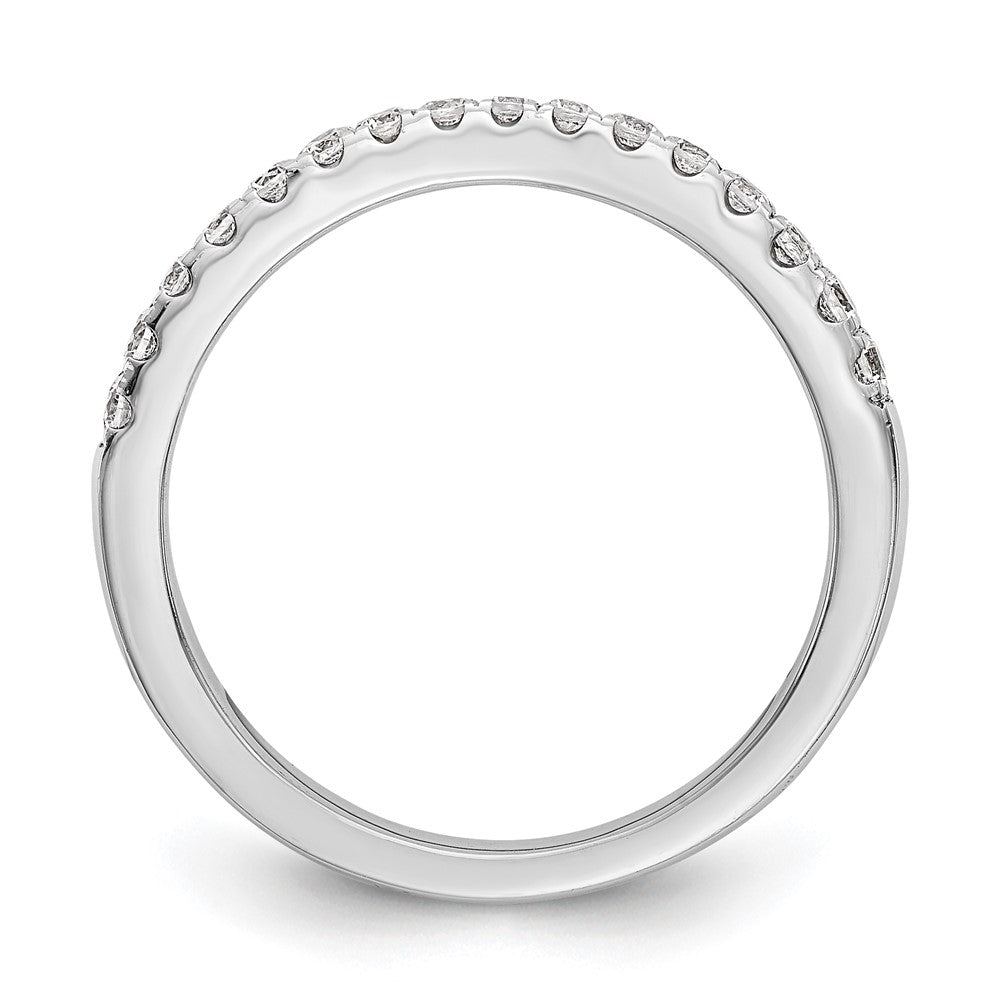 14K Weißgold Ehering mit natürlichen Diamanten
