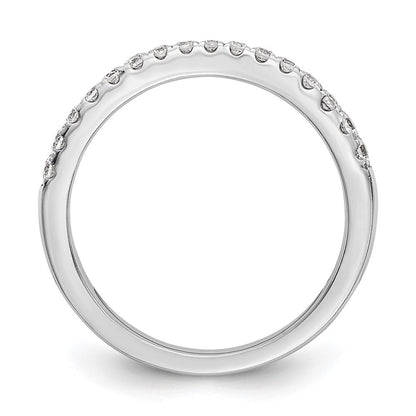 14K Weißgold Ehering mit natürlichen Diamanten