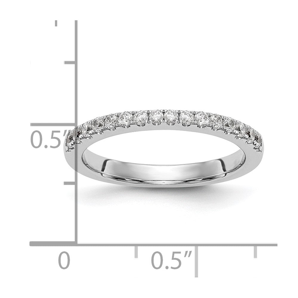 14K Weißgold Ehering mit natürlichen Diamanten