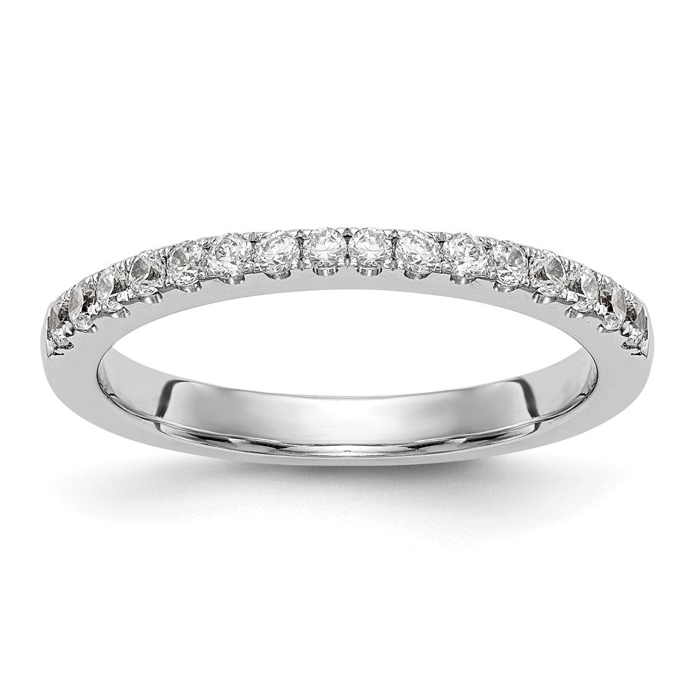 14K Weißgold Ehering mit natürlichen Diamanten