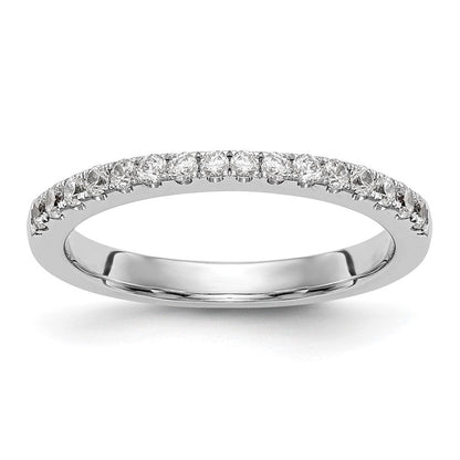14K Weißgold Ehering mit natürlichen Diamanten