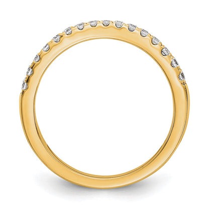 14K Gelbgold Ring mit echten Diamanten