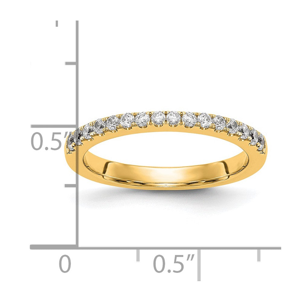 14K Gelbgold Ring mit echten Diamanten
