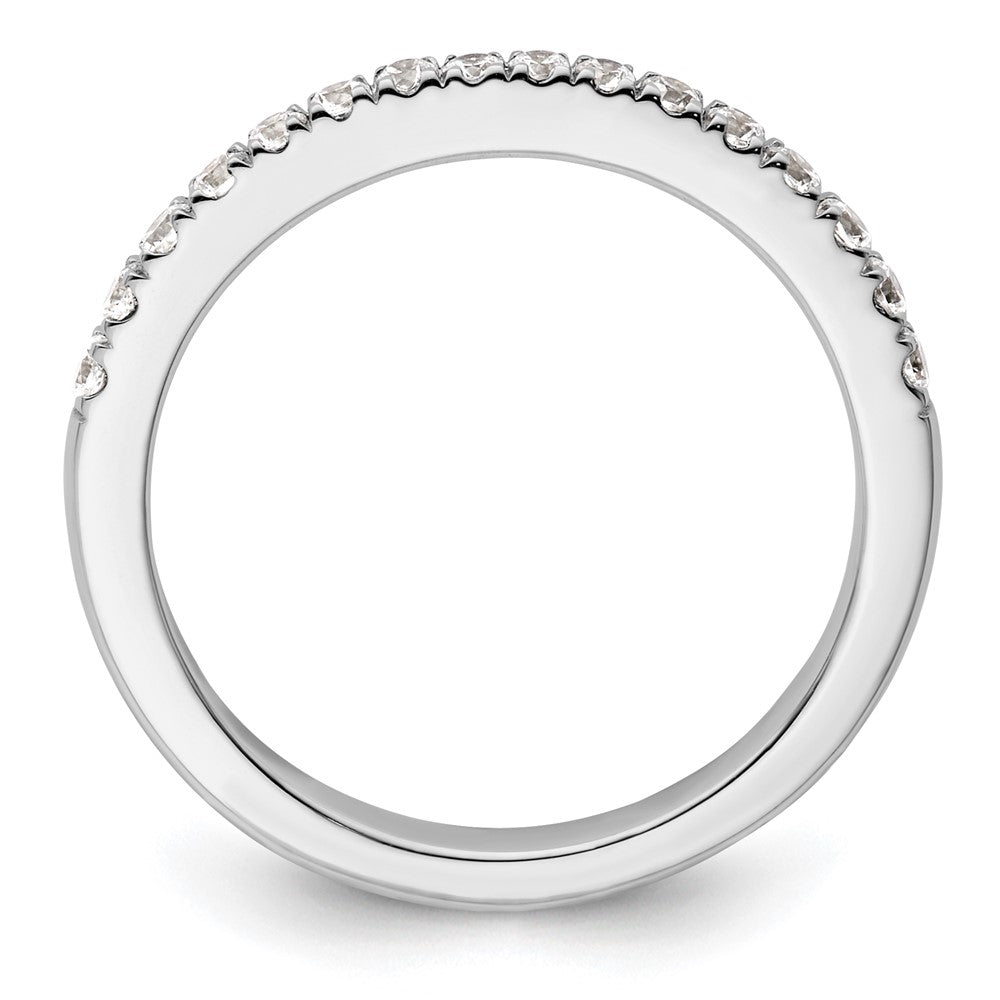 14K Weißgold Ehering mit natürlichen Diamanten