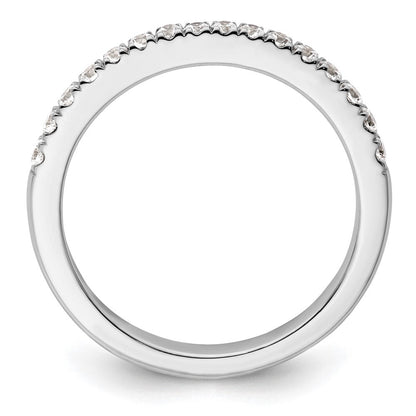 14K Weißgold Ehering mit natürlichen Diamanten