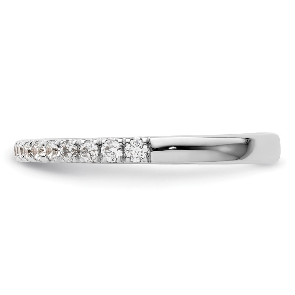 14K Weißgold Ehering mit natürlichen Diamanten