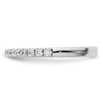14K Weißgold Ehering mit natürlichen Diamanten