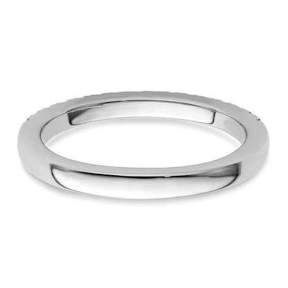 14K Weißgold Ehering mit natürlichen Diamanten