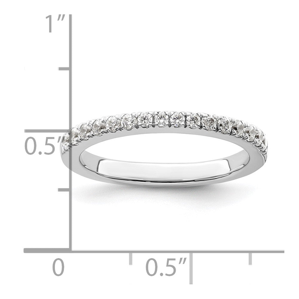 14K Weißgold Ehering mit natürlichen Diamanten