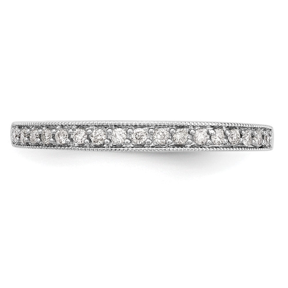 14K Weißgold Ring mit echten Diamanten
