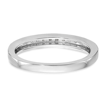 585 Weißgold Ehering mit natürlichen Diamanten, 0,17 ct Gesamtgewicht