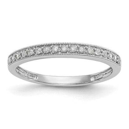 14K Weißgold Ehering mit 0,17 ct. im Labor gezüchteten Diamanten, VS/SI+ G+