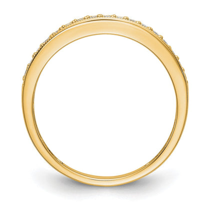 14K Gelbgold Ehering mit 0,17 ct. Laborgezüchtetem Diamant VS/SI+ G+