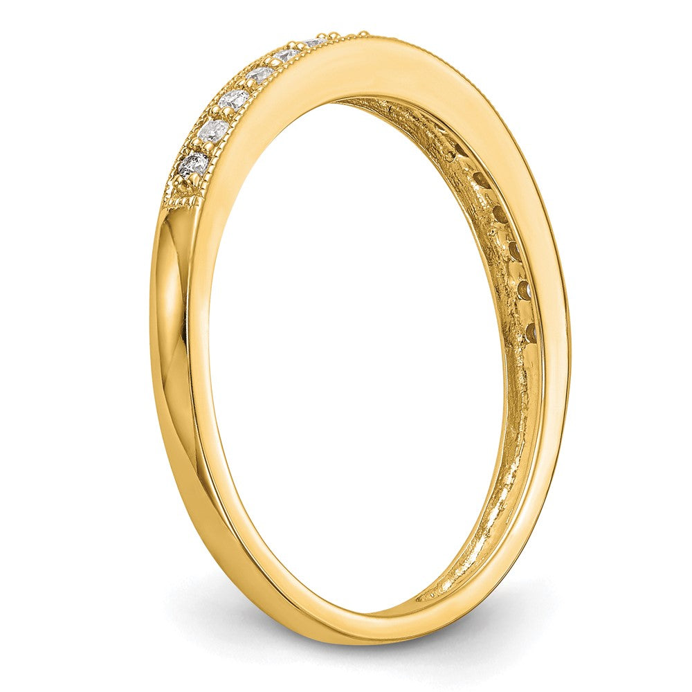 14K Gelbgold Ring mit echten Diamanten
