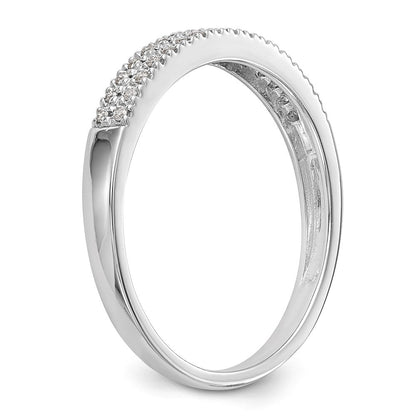 14K Weißgold Ehering mit natürlichen Diamanten