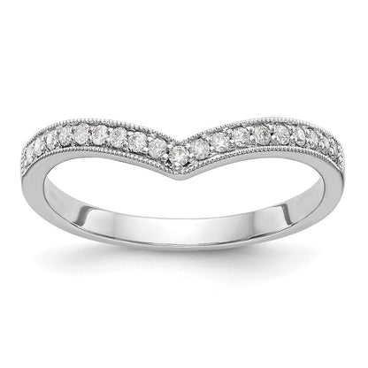 14K Weißgold Ring mit echten Diamanten
