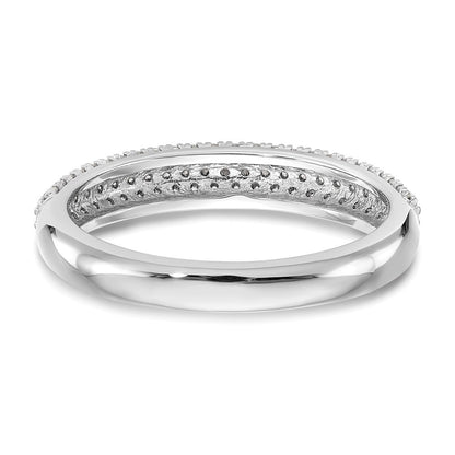 14K Weißgold Ring mit natürlichen Diamanten
