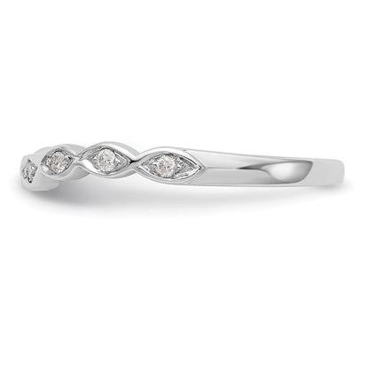 14K Weißgold Diamant-Ring
