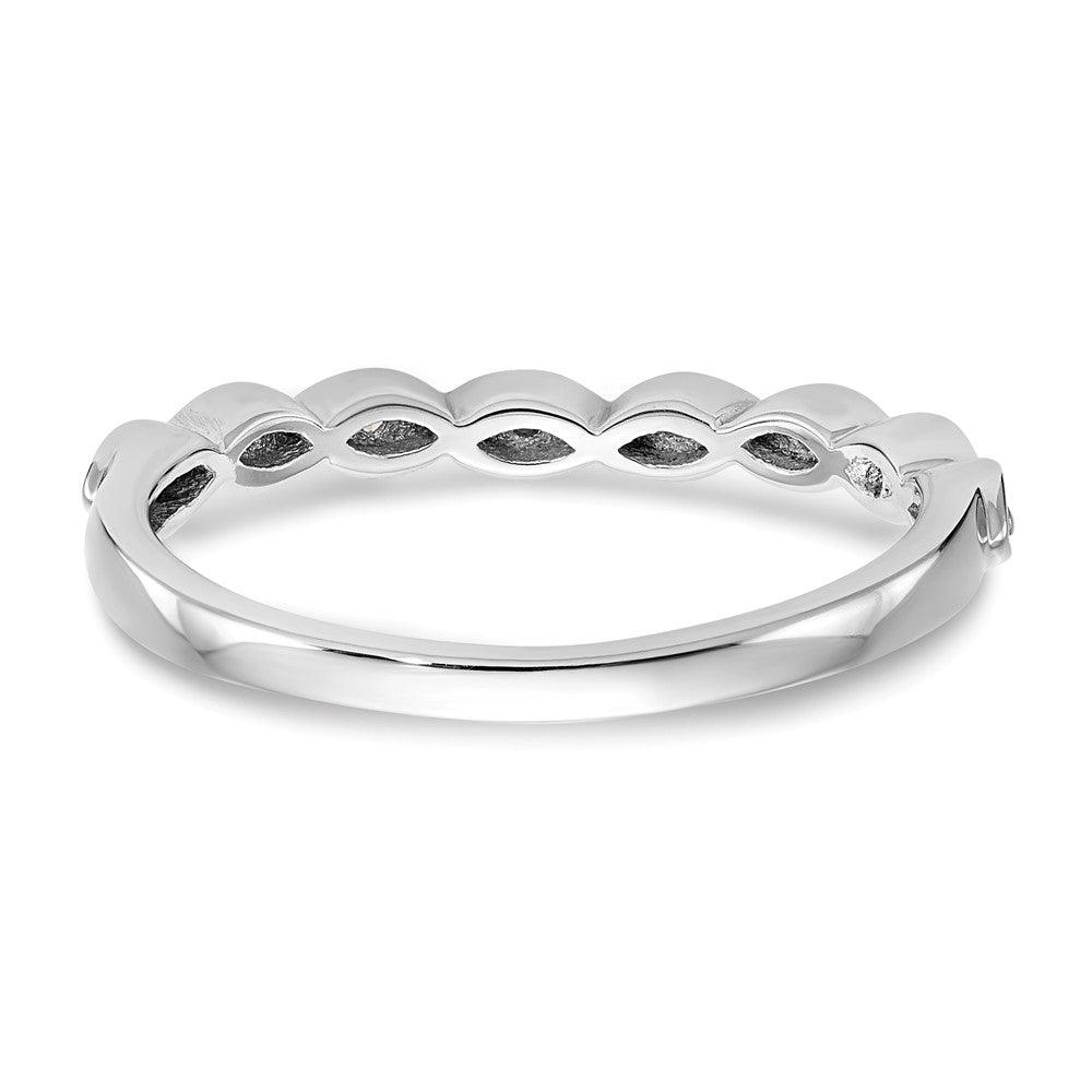 14K Weißgold Diamant-Ring