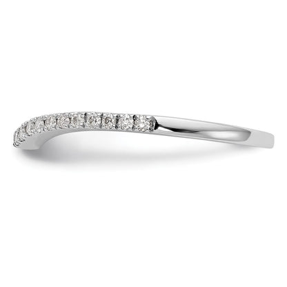 14K Weißgold Ring mit echten Diamanten