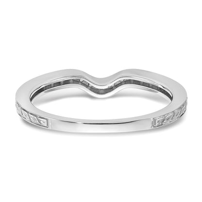 14K Weißgold Ehering mit natürlichen Diamanten
