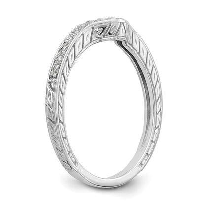 14K Weißgold Ehering mit natürlichen Diamanten