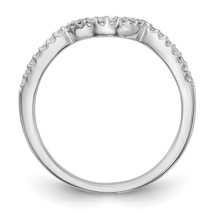 14K Weißgold Ehering mit natürlichen Diamanten