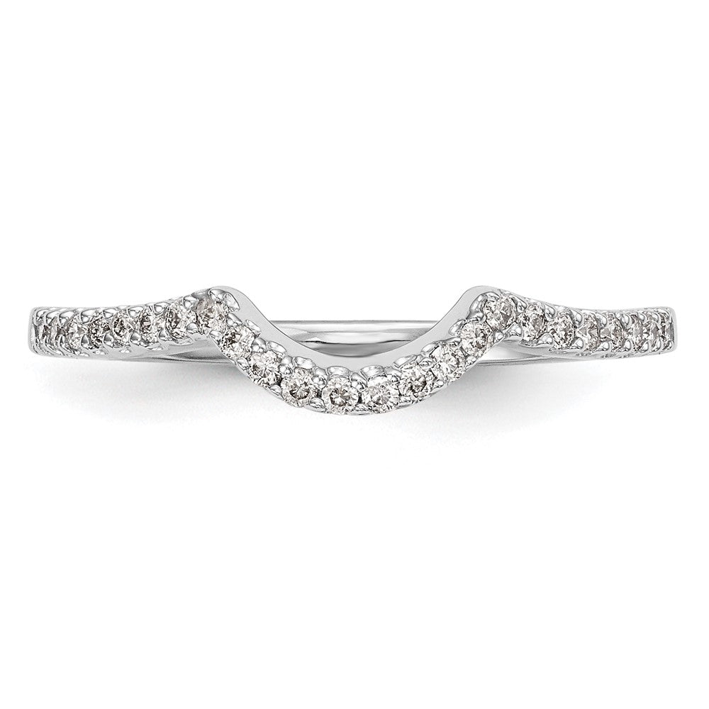 14K Weißgold Ehering mit natürlichen Diamanten