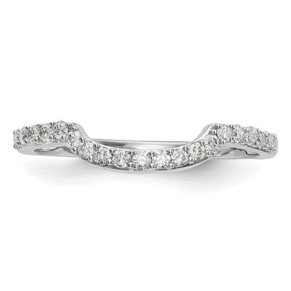 14K Weißgold Ehering mit natürlichen Diamanten