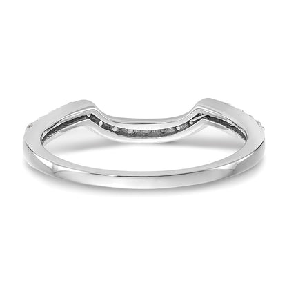 14K Weißgold Ehering mit natürlichen Diamanten