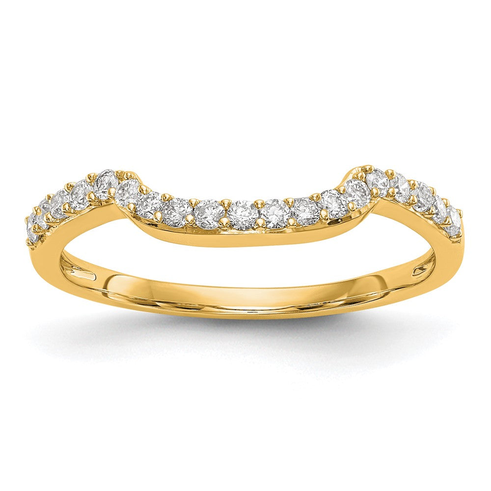 14K Gelbgold Ring mit echten Diamanten