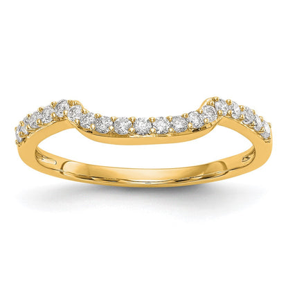 14K Gelbgold Ring mit echten Diamanten