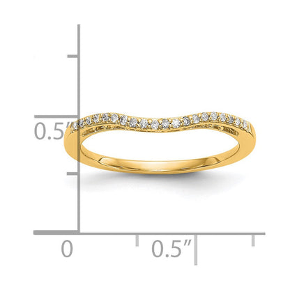 14K Gelbgold Ring mit echten Diamanten