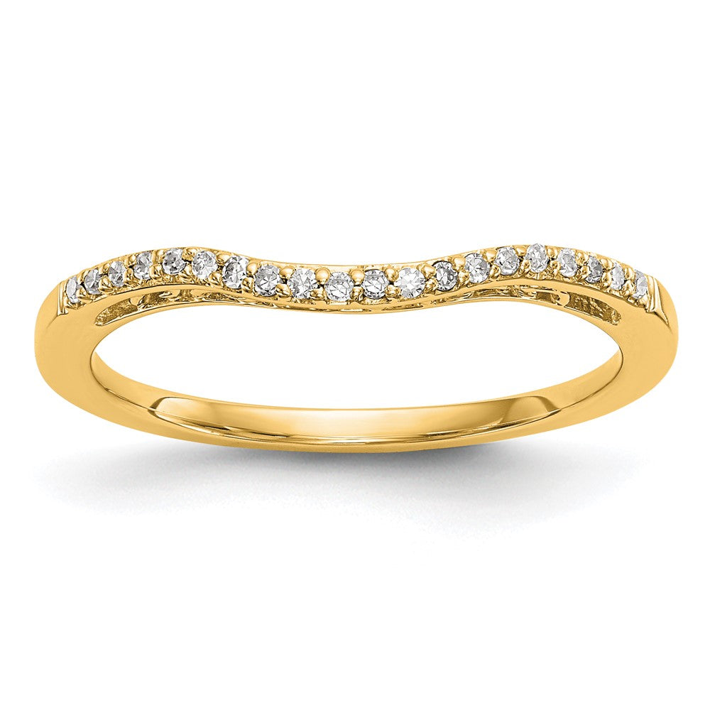 14K Gelbgold Ring mit echten Diamanten