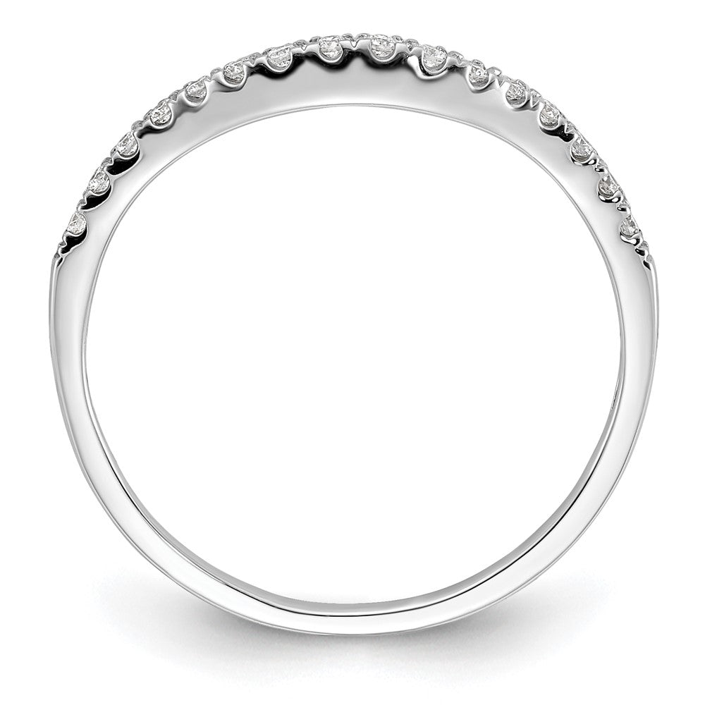 14K Weißgold Ehering mit natürlichen Diamanten