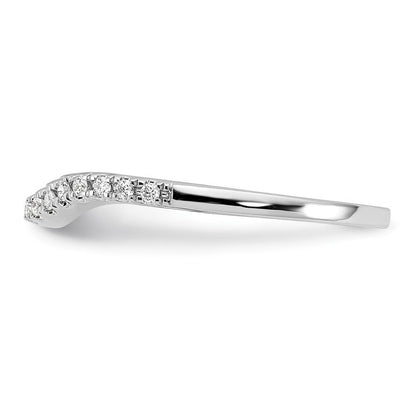 14K Weißgold Ehering mit natürlichen Diamanten