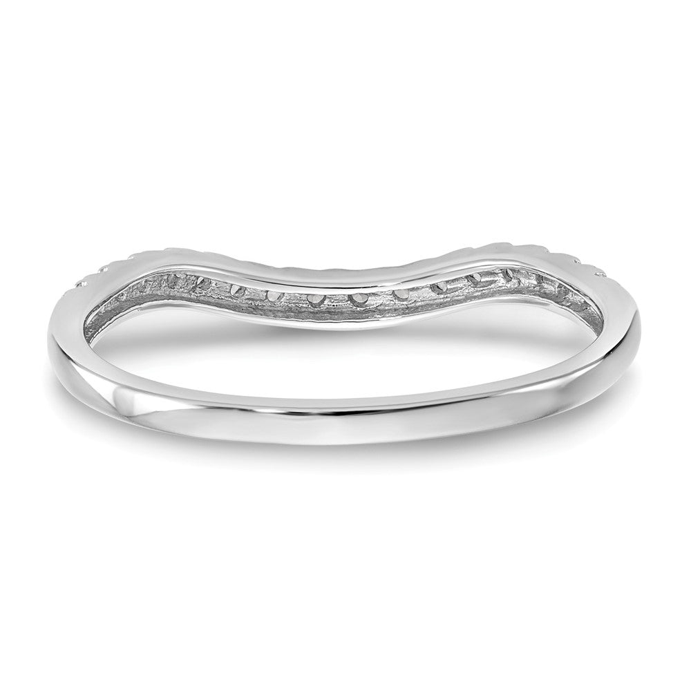 14K Weißgold Ehering mit natürlichen Diamanten