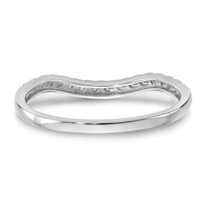 14K Weißgold Ehering mit natürlichen Diamanten
