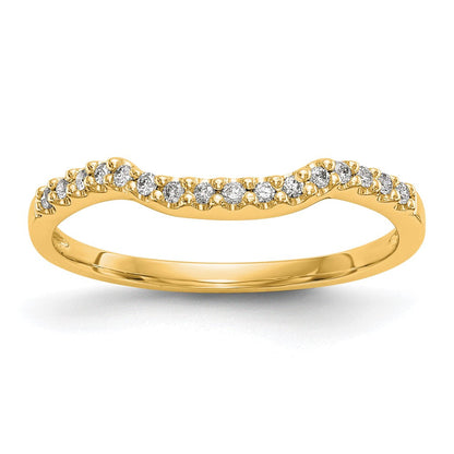 14K Gelbgold Ring mit echten Diamanten