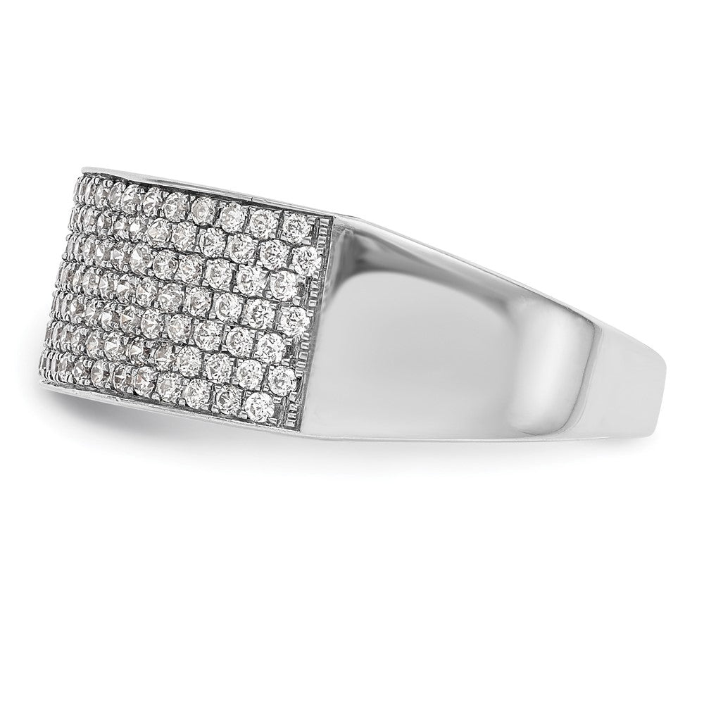 Platin Mikro Pavé Diamant Ring