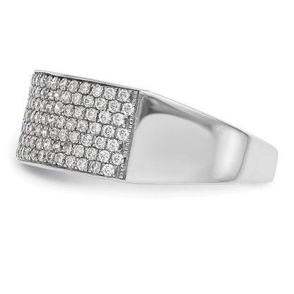 Platin Mikro Pavé Diamant Ring