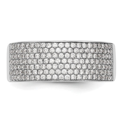 Platin Mikro Pavé Diamant Ring