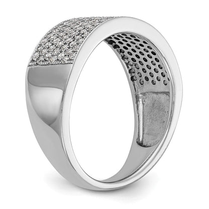 Platin Mikro Pavé Diamant Ring
