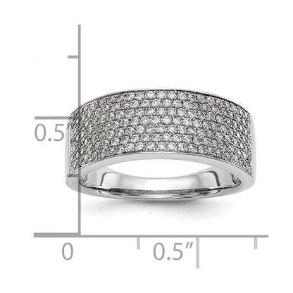 Platin Mikro Pavé Diamant Ring