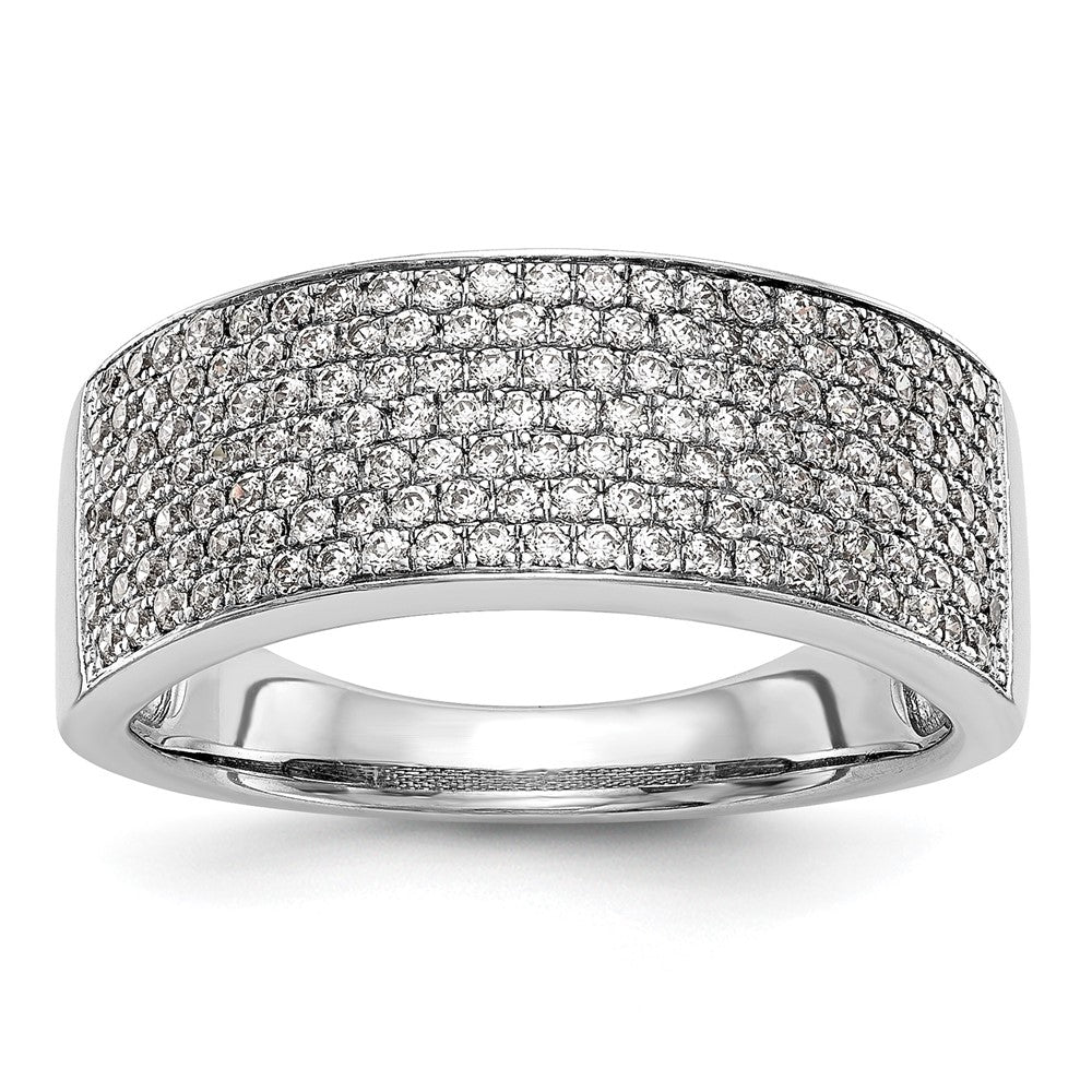 Platin Mikro Pavé Diamant Ring